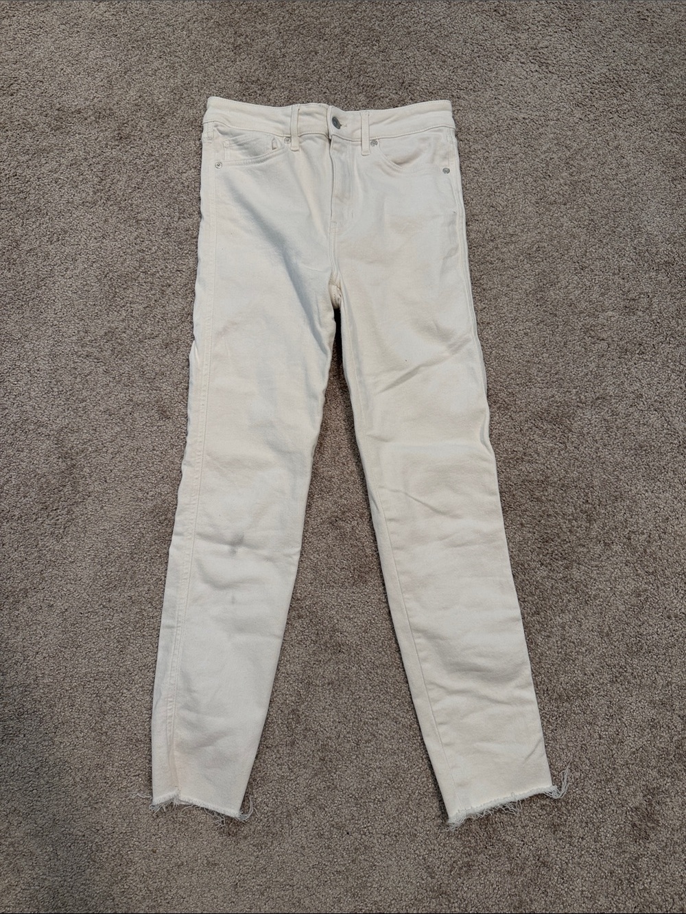 Women’s Size 29in Free People Ankle Length Skinny Jeans High Rise White